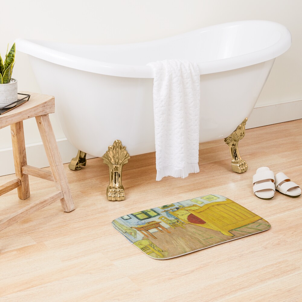 Vista previa del artículo con la obra «Alfombra de baño», diseñado y vendido por PopModelStore.