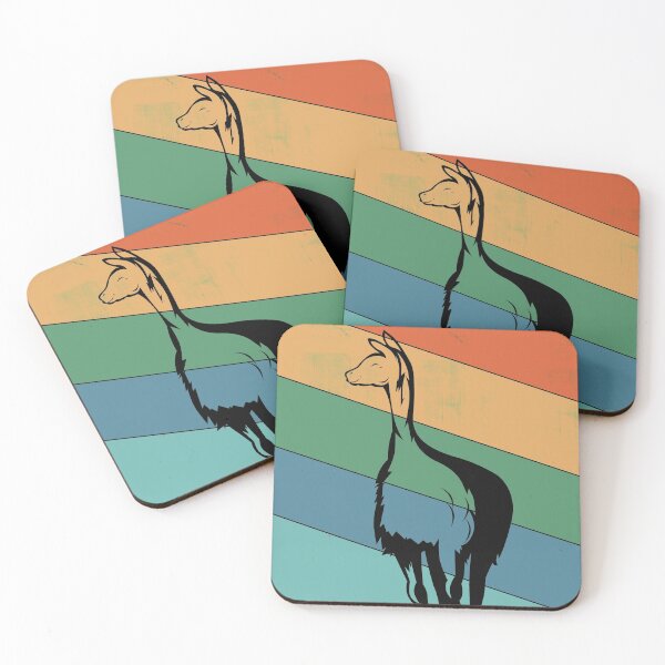 Item preview, Cute alpaca colorful retro designed and sold by Imutobi.