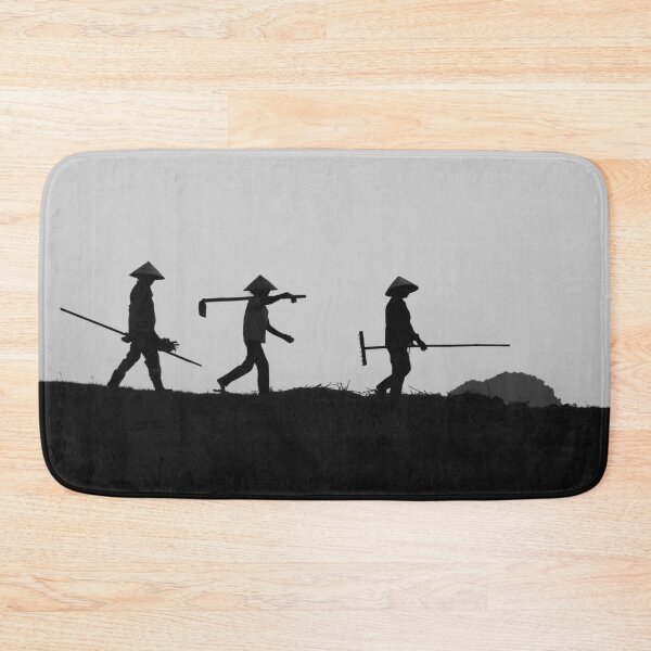 Item preview, Farmers going to rice fields silhouette, Vietnam designed and sold by worldways.