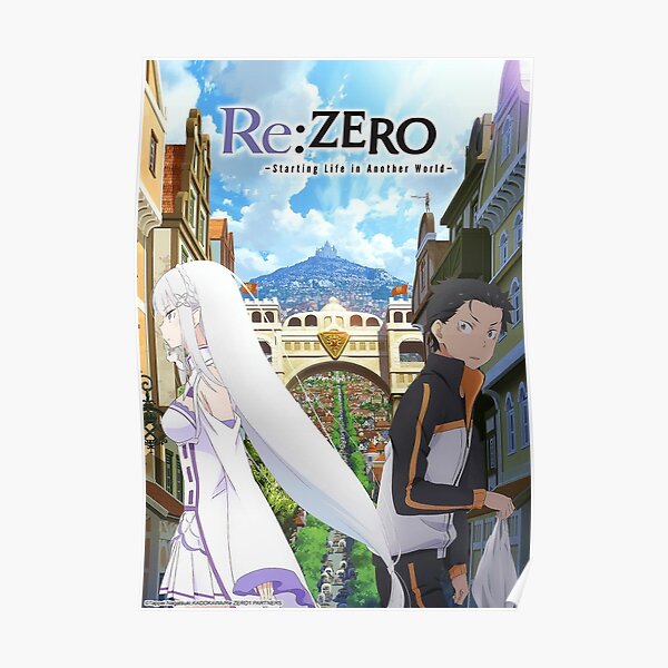 Re Zero Emilia Posters Redbubble