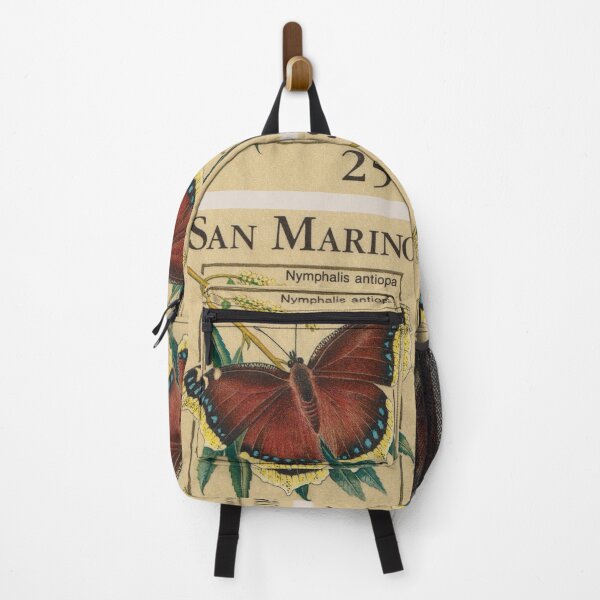 Item preview, San Marino butterflies post stamp collage designed and sold by KMA Home Design.