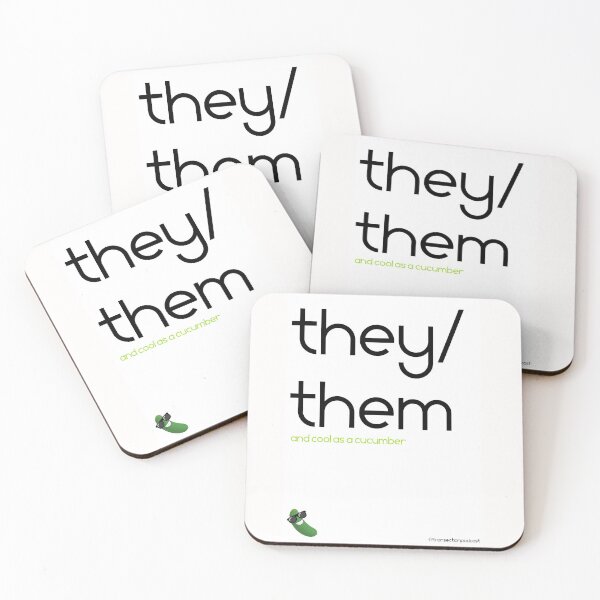 Item preview, they/them and cool as a cucumber, white designed and sold by TransectionP.