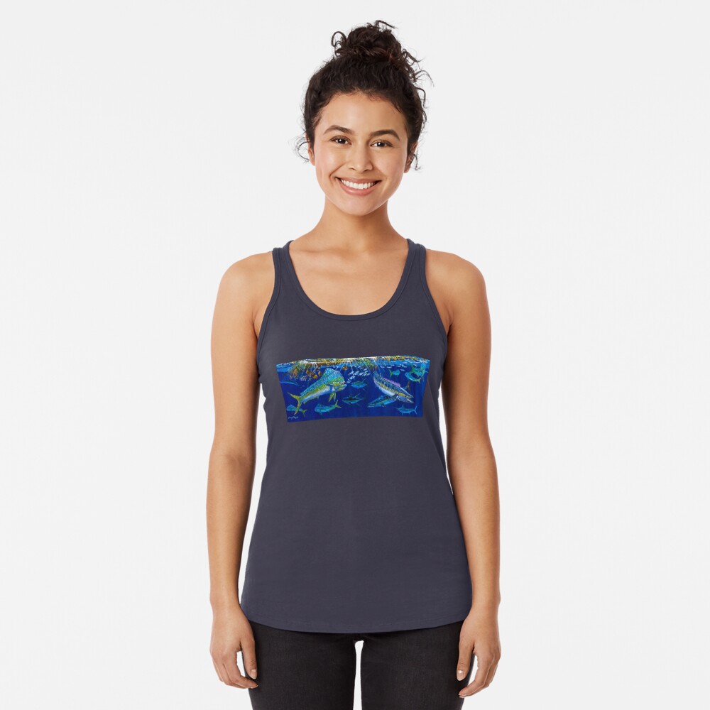 Vista previa del artículo con la obra «Camiseta con espalda nadadora», diseñado y vendido por Bluemarlin.