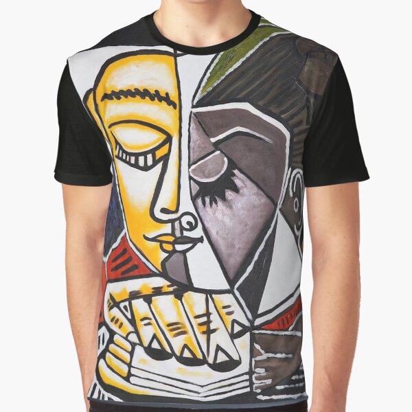 Picasso Avant Garde Woman Portrait Abstract Art Graphic T-Shirt