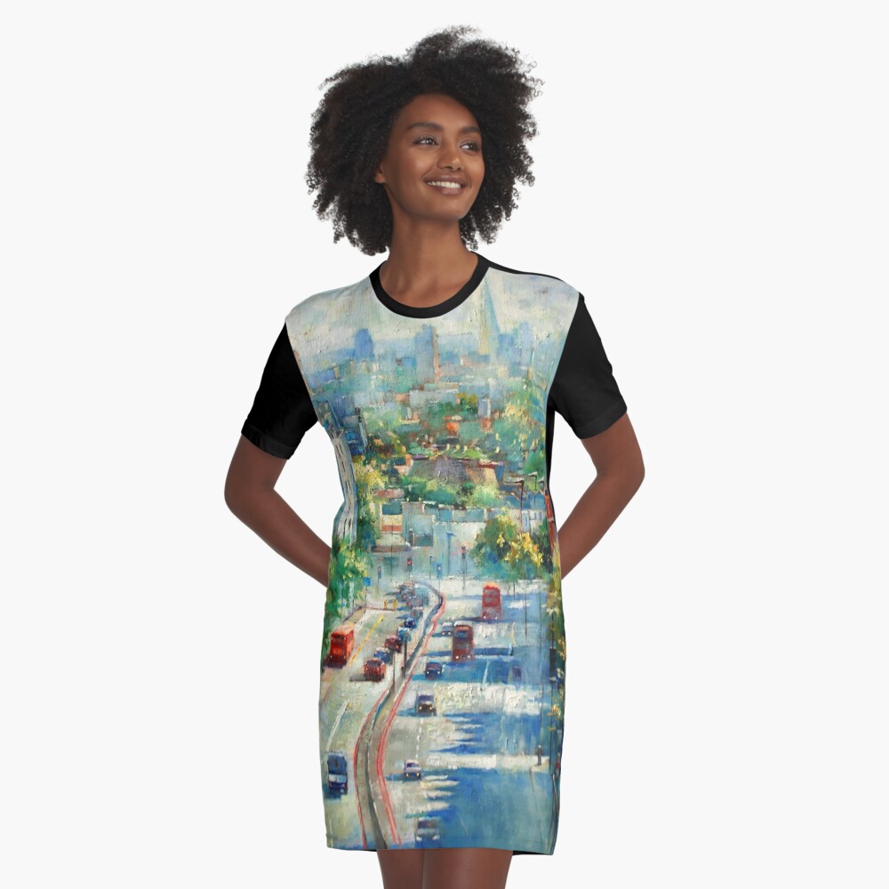 Item preview, Graphic T-Shirt Dress designed and sold by rogerpanart.