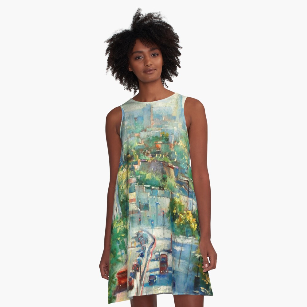 Item preview, A-Line Dress designed and sold by rogerpanart.