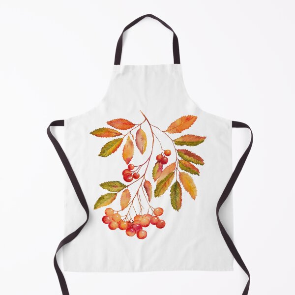 Item preview, Watercolor rowan branch in autumn designed and sold by AsyaTury.