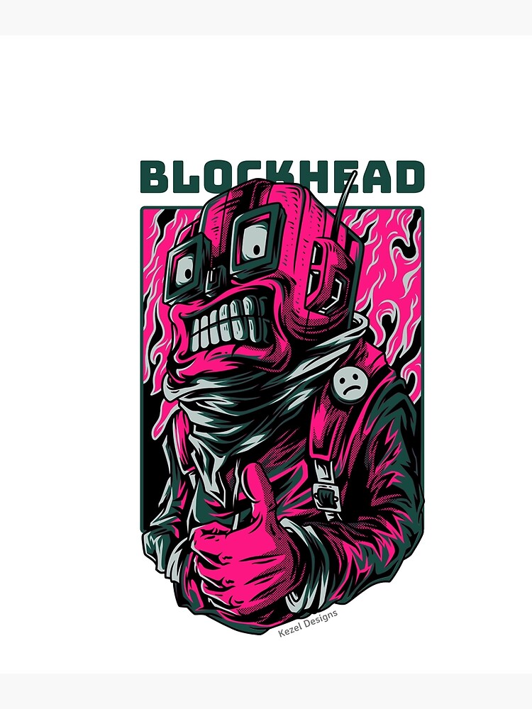 "Blockhead by Kezel" Canvas Print for Sale by Kezel Redbubble