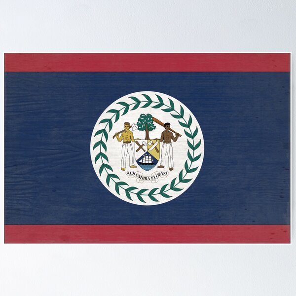 Item preview, Belize Flag designed and sold by Finding Fortuity.
