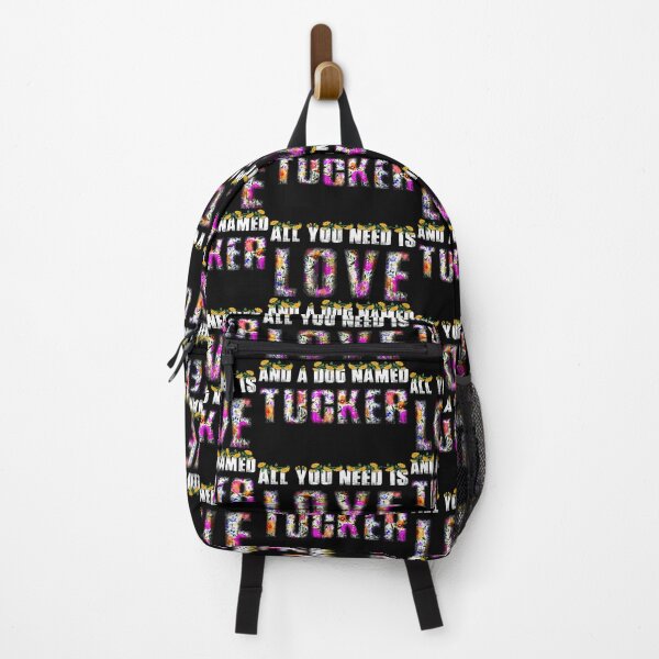 Item preview, All you need is love and a dog named Tucker Flowers Vintage Retro designed and sold by kalimiro.