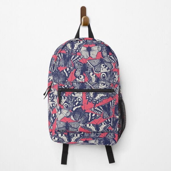 butterfly strawberry pink Backpack