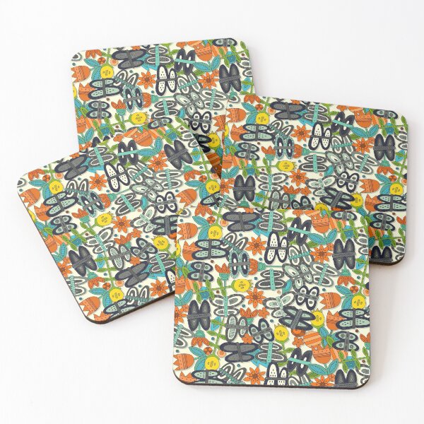 Item preview, butterfly pop garden orange designed and sold by scrummy.
