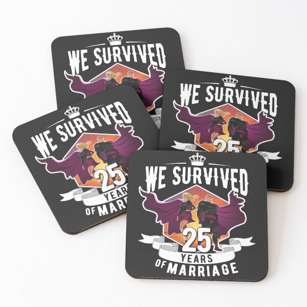 Item preview, We survived 25 years of marriage designed and sold by Cutebutfunny.