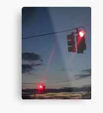 Dancing Traffic Lights Metal Print