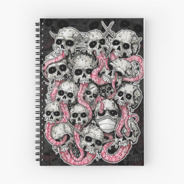 Artikelvorschau, Schädelwand // Originalkunst // Darkart // Horror // Schädel entworfen und verkauft von NeuroticDesign.