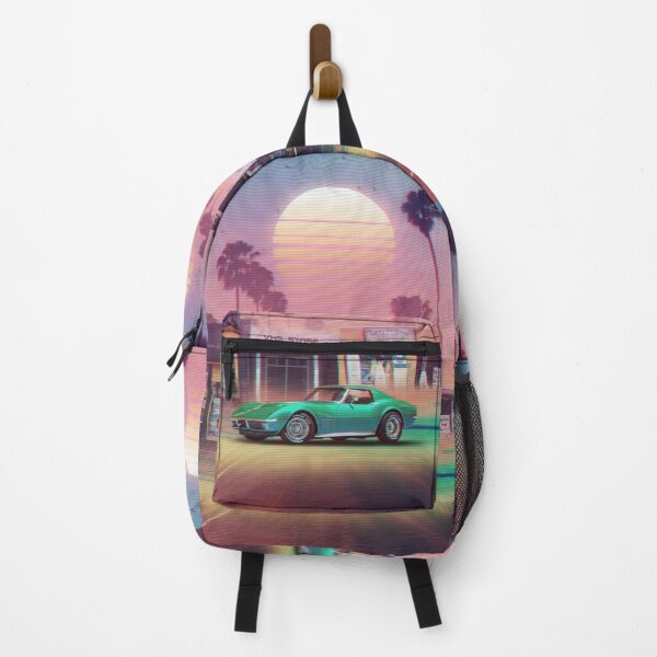 Synthwave Sunset Drive Backpack