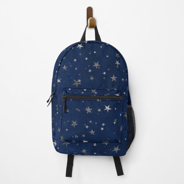 Item preview, Silver Stars on Textured Dark Blue Background designed and sold by WesternExposure.
