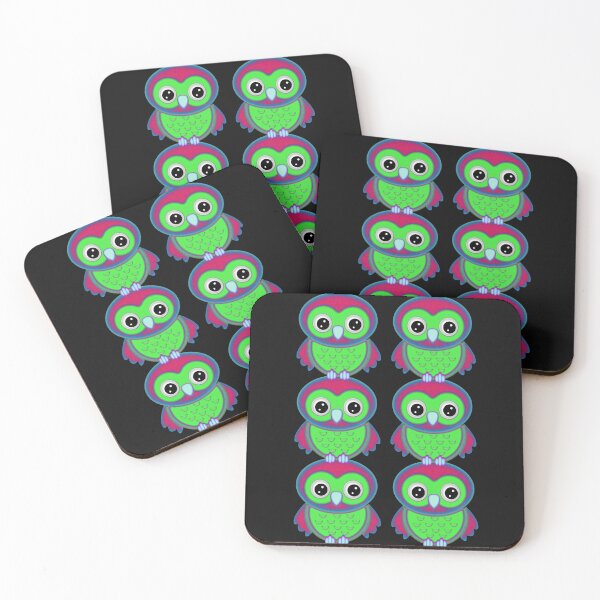 Item preview, Colorful Owls fantasy design  designed and sold by LoneAngel.