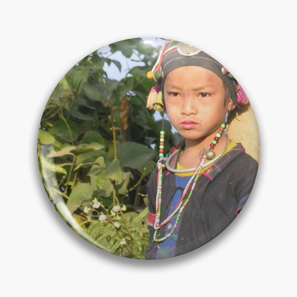 Item preview, Portrait of Akha Child with dog designed and sold by worldways.