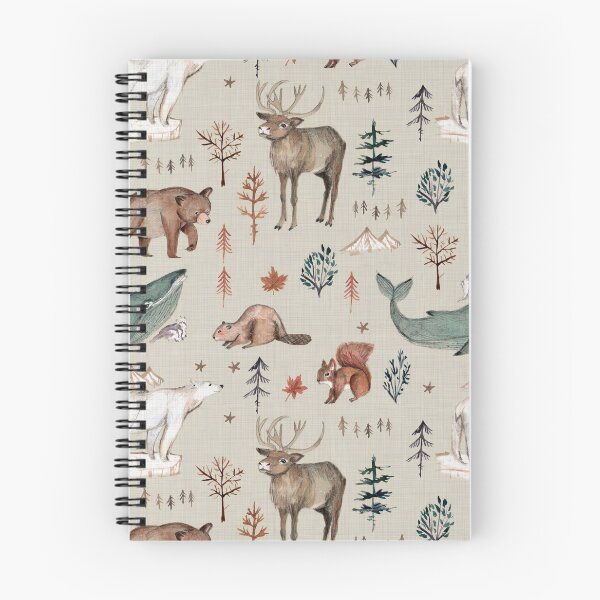 Item preview, Canadian animals watercolor designed and sold by Petit Faon Prints.