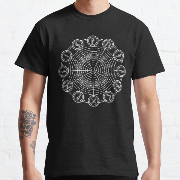 Cone of Rune Power | Elder Futhark Sigil White Classic T-Shirt