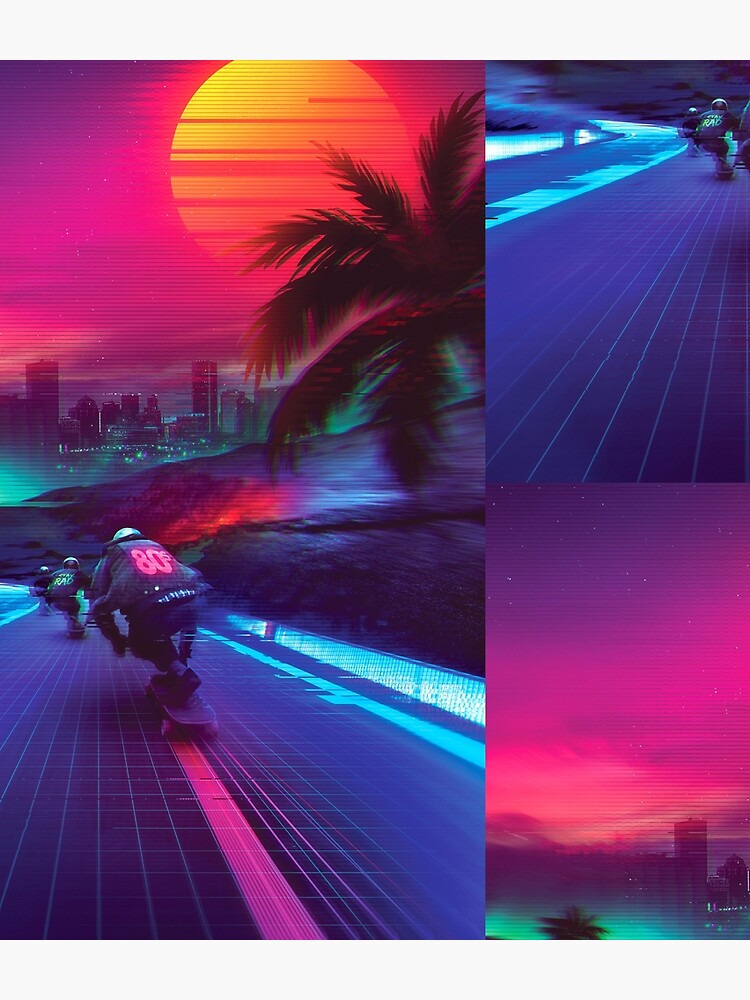 Synthwave Midnight Outrun by dennybusyet