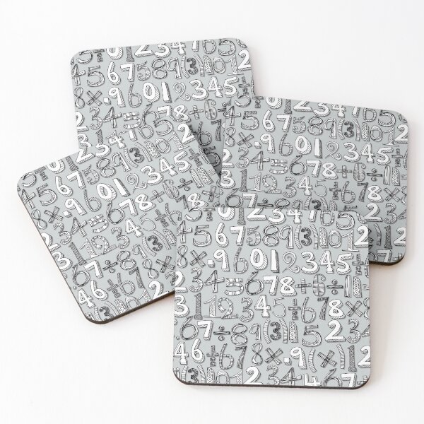 Item preview, math doodle silver designed and sold by scrummy.