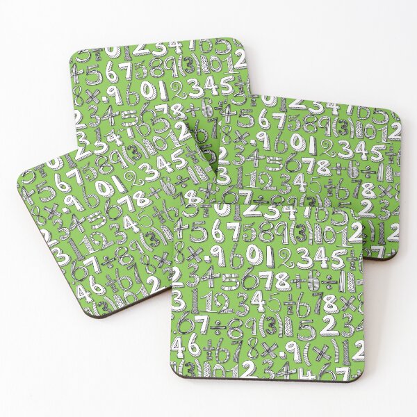 Item preview, math doodle green designed and sold by scrummy.