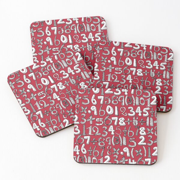 Item preview, math doodle red designed and sold by scrummy.