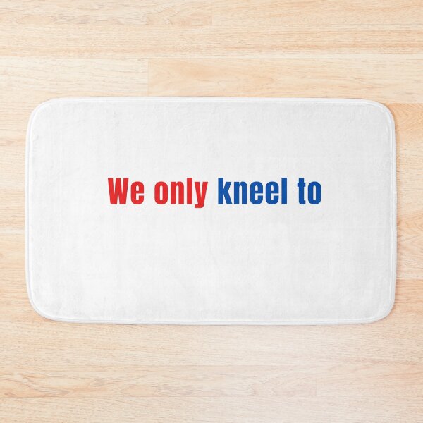Item preview, We only kneel to almighty God - US flag colors designed and sold by KarolinaPaz.