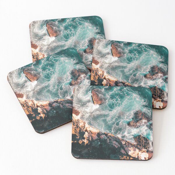 Item preview, Ocean waves / Blue green aesthetics designed and sold by DecorWorthy.