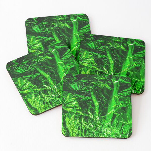 Item preview,  Aluminum green foil is crumpled. designed and sold by EKKNORA.