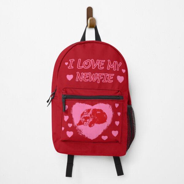 Item preview, I Love My Newfoundland Dog Heart Red designed and sold by Moonyflower.