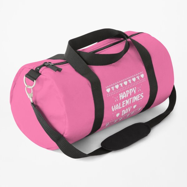 Happy Valentine's Day - Ugly Sweater, Ugly Sweater Valentines Day, Valentine's Day, valentine's day gift for him, valentine's day gift for her, Funny Valentine's Day Gifts Graphic T-Shirt Duffle Bag