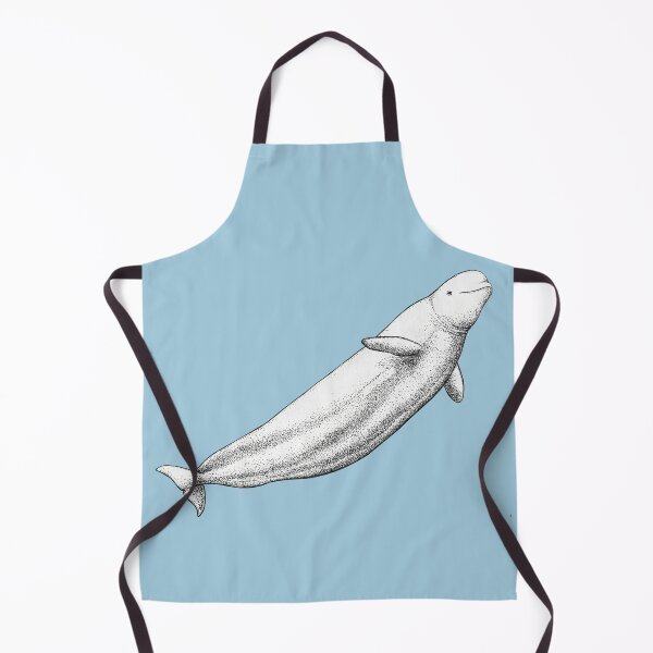 Item preview, Beluga whale (Delphinapterus leucas) ink artwork designed and sold by chloeyzoard.