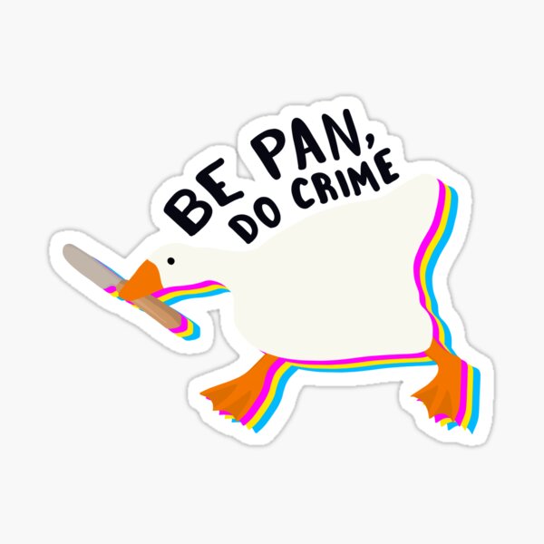 Pansexual Panromantic Pan Sticker - Non Binary Uno Reverse Card