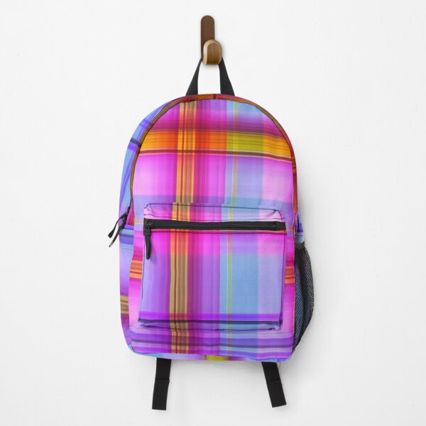 Item preview, Cosmea flower colors plaid pattern designed and sold by WesternExposure.