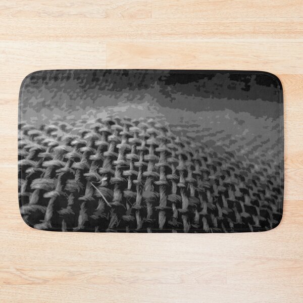 Item preview, Woven Fabric Grey Hessian Black and White Photo designed and sold by Beachy.