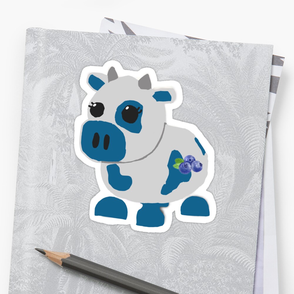 blueberry cow pillow