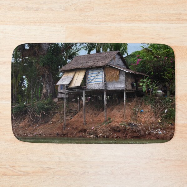 Item preview, Picturesque Stilt house on the Mekong River Bank, Laos designed and sold by worldways.