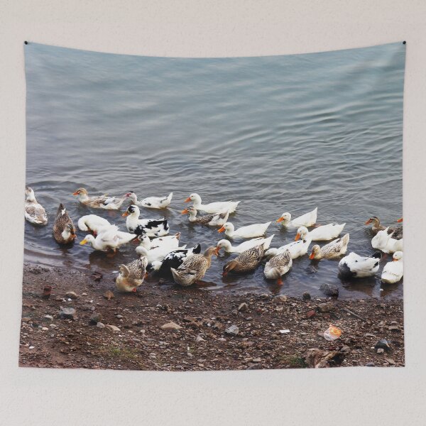 Item preview, A bunch of ducks on the Mekong River Bank designed and sold by worldways.
