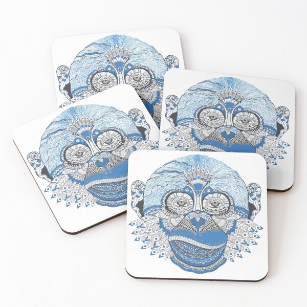 Item preview, Indie Art Blue Monkey designed and sold by AmandaDesign.