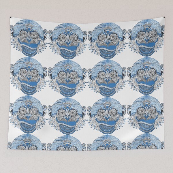 Item preview, Indie Art Blue Monkey designed and sold by AmandaDesign.