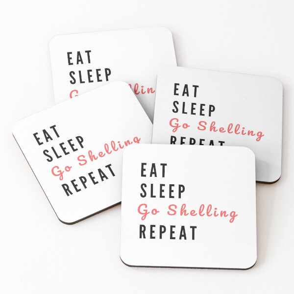 Item preview, Eat Sleep Go Shelling Repeat designed and sold by tresbelleshirts.