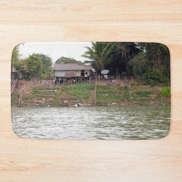 Item preview, Stilt house with vegetable garden Mekong River Laos designed and sold by worldways.