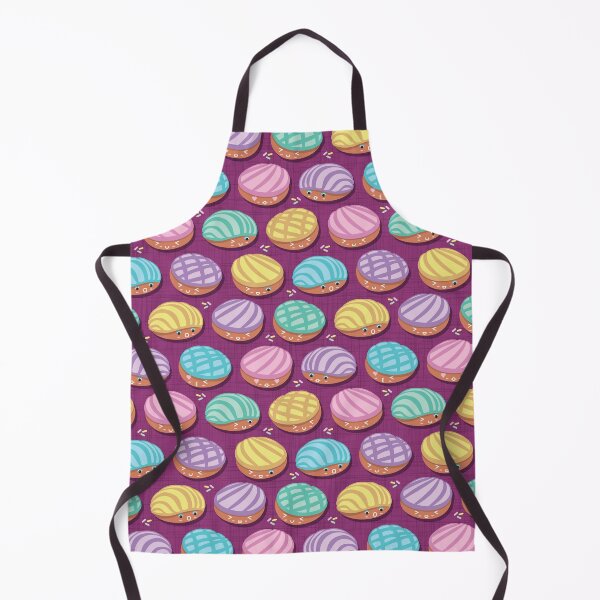 Item preview, Kawaii Mexican conchas // pink purple background multicoloured pan dulce designed and sold by SelmaCardoso.