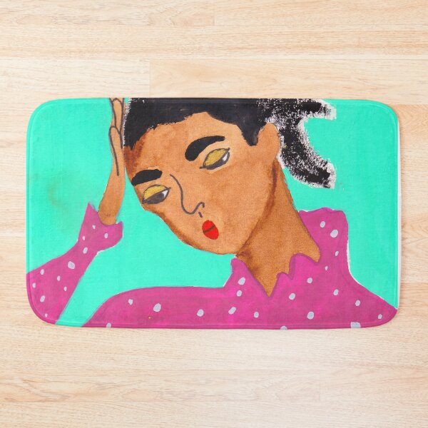 Item preview, Portrait of a woman in a pink blouse designed and sold by LiceaGand.