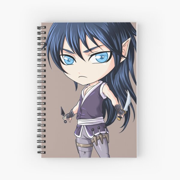 Lochan Féyes chibi Spiral Notebook