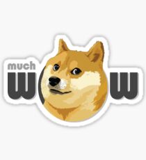 So Doge, much dog, many swag Sticker