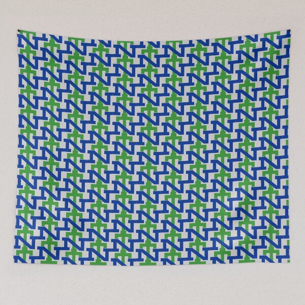 Item preview, Blue and Green NT New Trier High School Trevians Logo Design designed and sold by byemma.